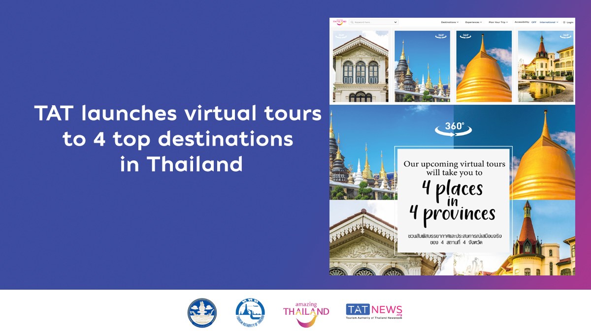 TAT lance des visites virtuelles vers 4 destinations phares en Thaïlande