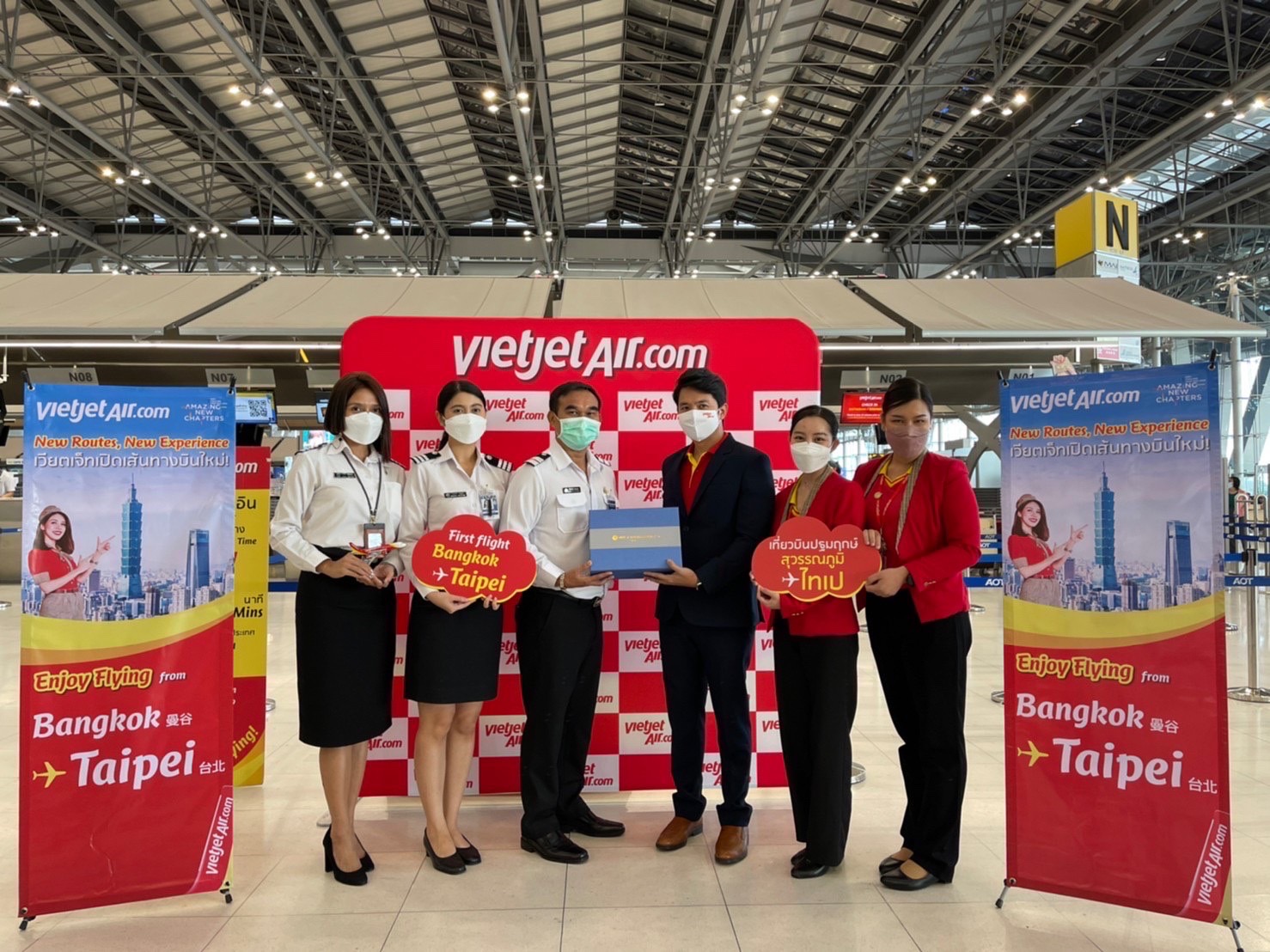 Volez maintenant Bangkok - Taipei via Thai Vietjet avec des tarifs à partir de 99 USD