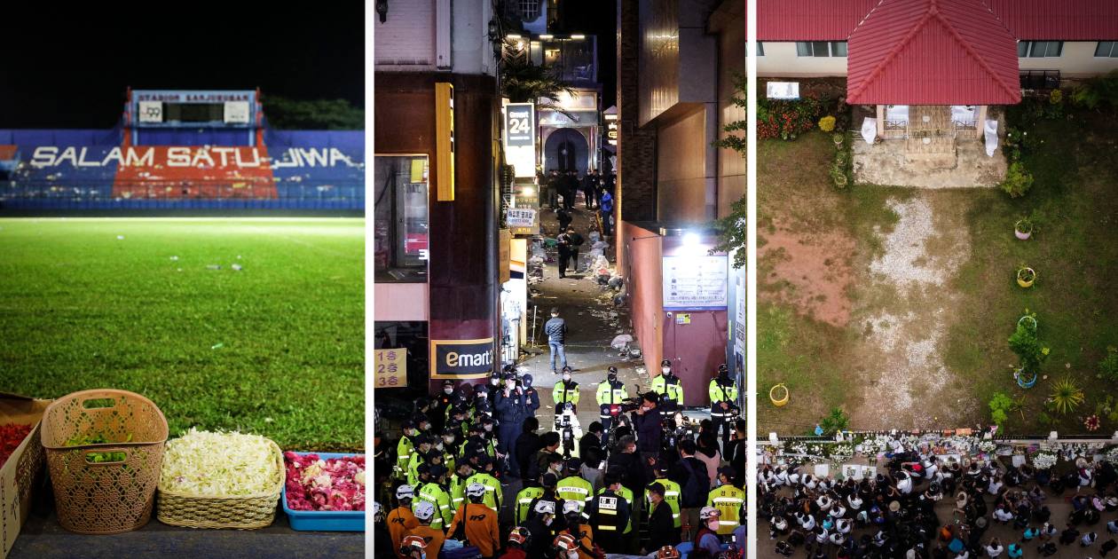 La police sud-coréenne et indonésienne critiquée pour des écrasements de foule mortels